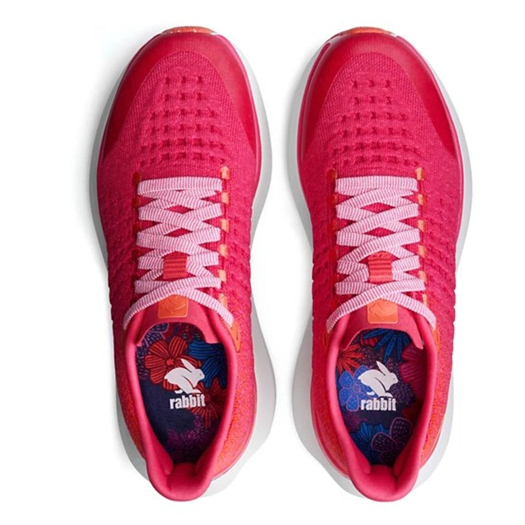 Rabbit Womens Dream Chaser Running Shoes Size 8.5 Pink Red Athletic Sneakers NIB