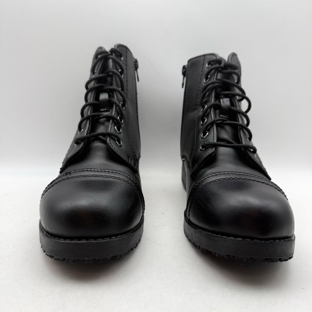 LaForst Womens Combat Ankle Boots US 8 US 38 Black Slip Resistant NWOB