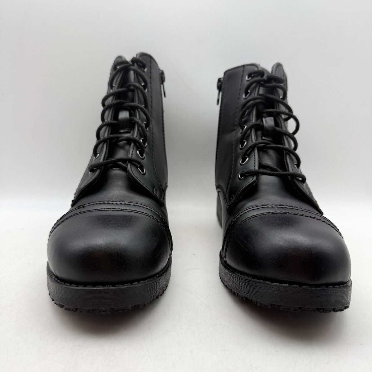 LaForst Womens Combat Ankle Boots US 8 US 38 Black Slip Resistant NWOB