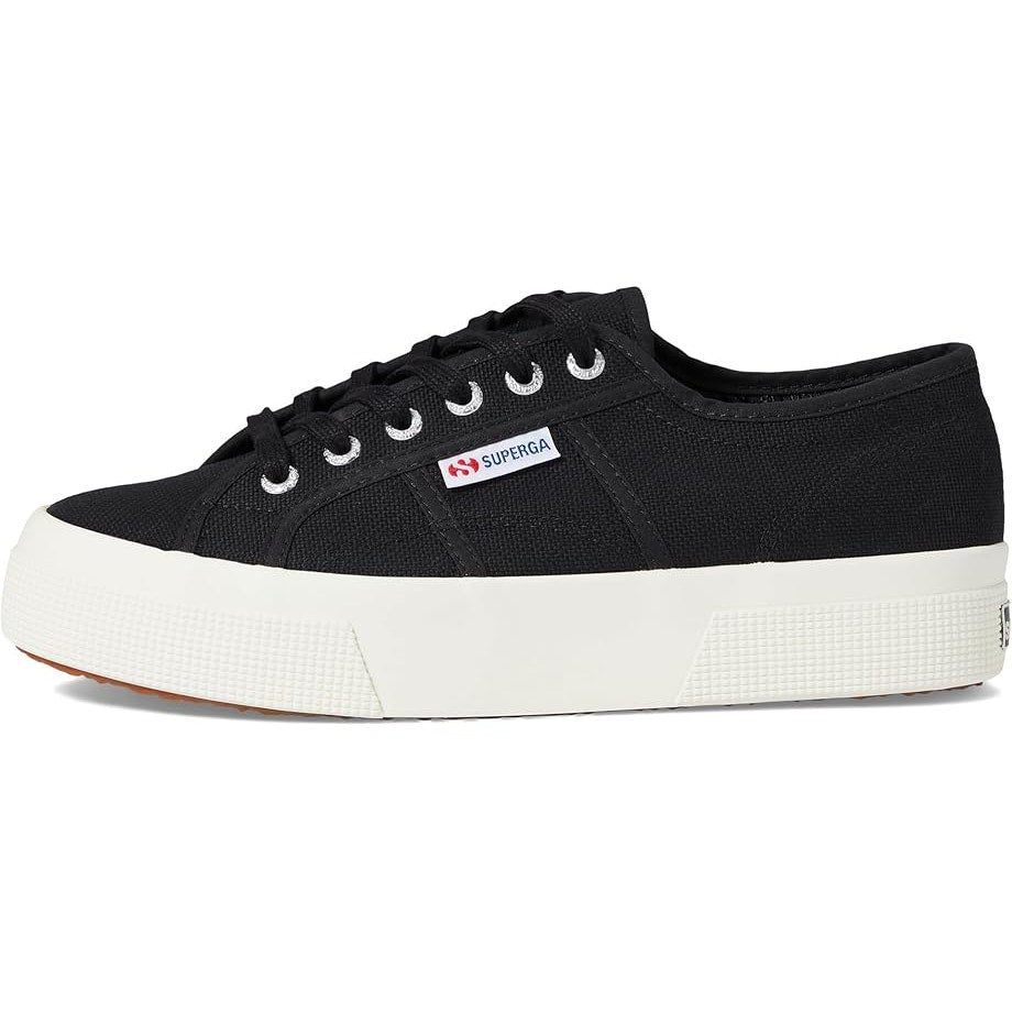 Superga Womens 2740 Platform Sneakers EU 38 US 7.5 Black Canvas NIB