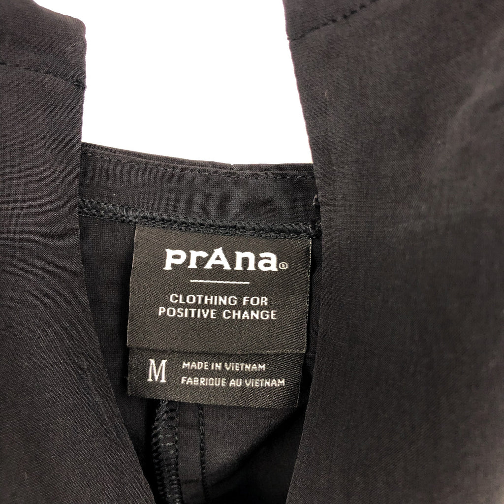 PRANA Women's Railay Jumpsuit Medium Black Sleeveless Wrinkle Resistant UPF NWT