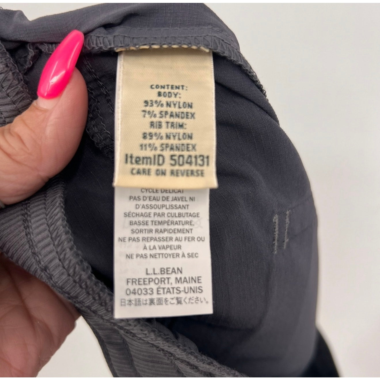 L.L BEAN Women's Vista Camp Pants Large Grey Granite Crop Mid Rise NWT