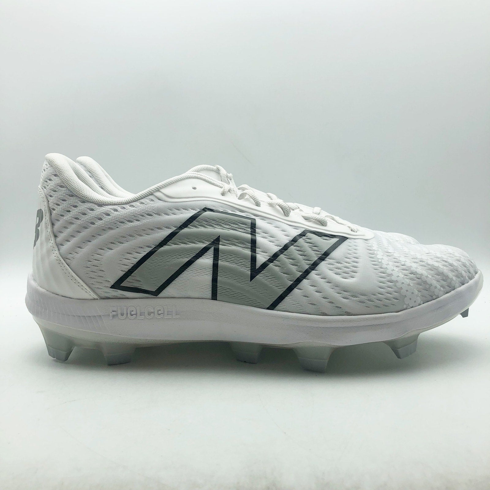 New Balance Mens FuelCell 4040v7 Cleats Size 12 White Black Molded Baseball NWOB
