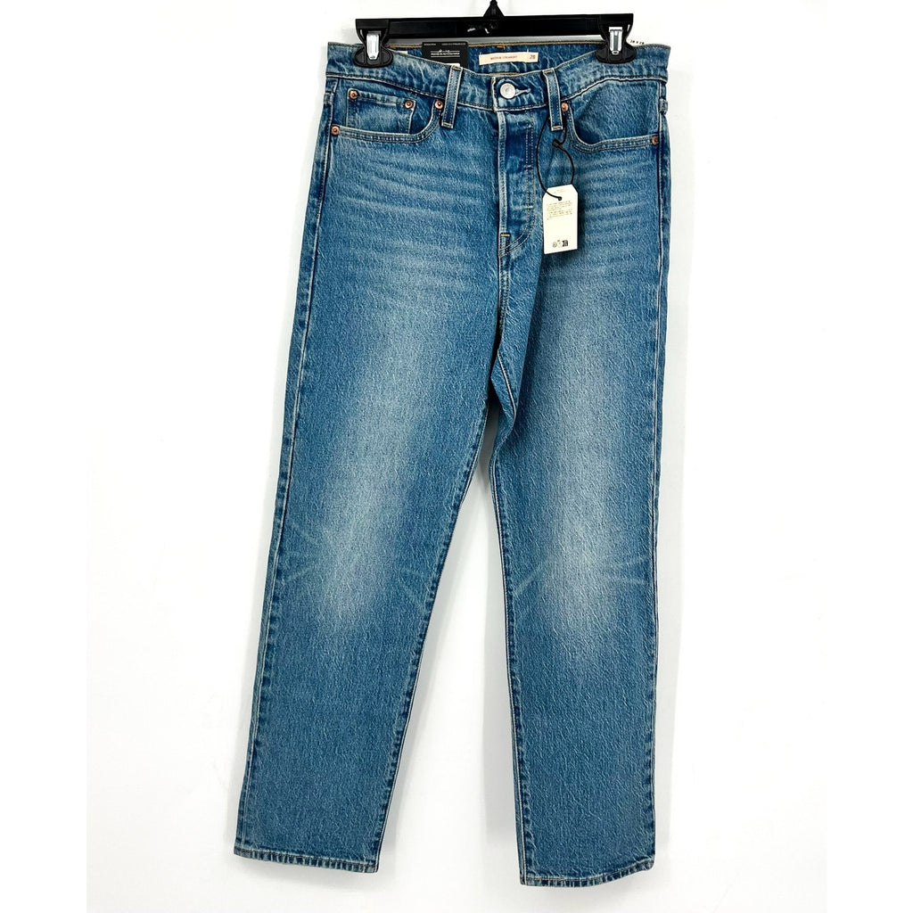 LEVI'S Women's Wedgie Straight Jeans 28x28 Calling All Blue 34964-0178 NWT