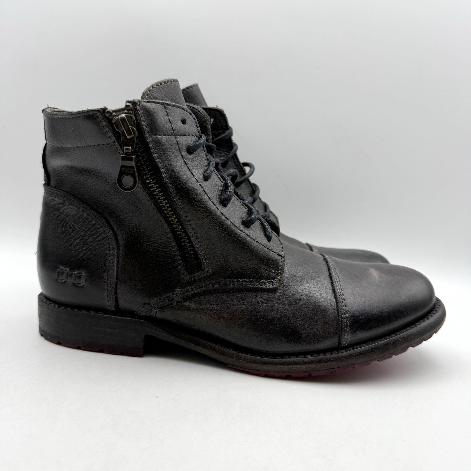 Bed Stu Womens Bonnie II Ankle Boots Size 8.5 EU 39 Black Leather NIB