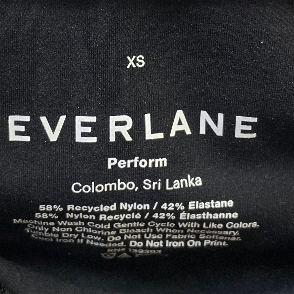 Everlane Womens The Perform Pocket Leggings XS Black High Waist NWT