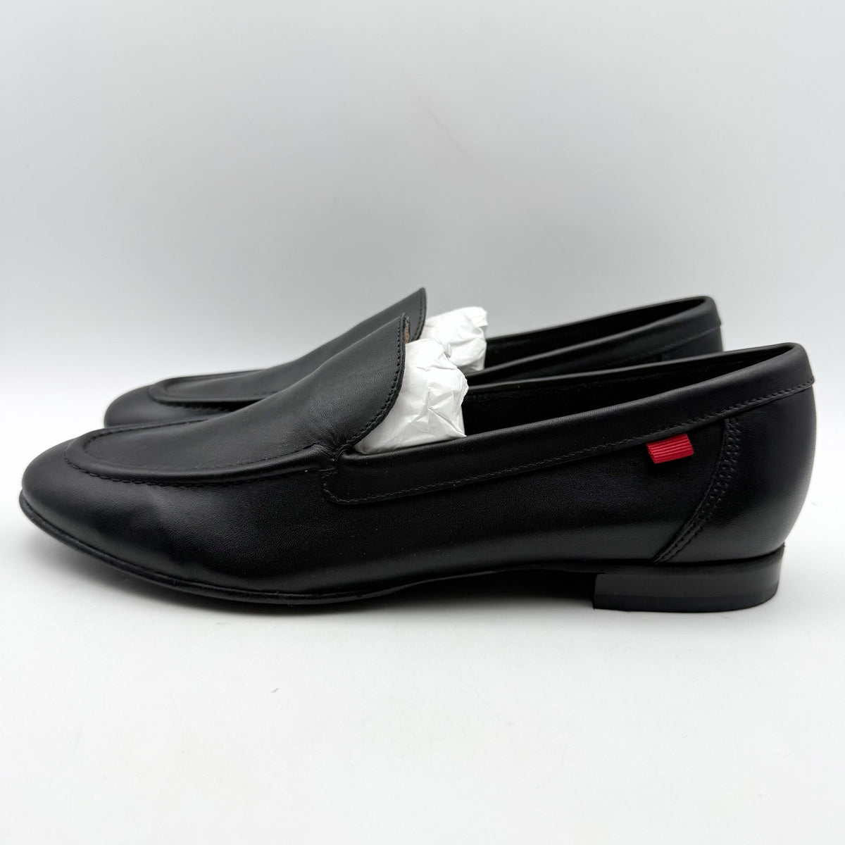 Marc Joseph New York Womens Madison Ave Loafers Size 9 M Black Leather NWOB