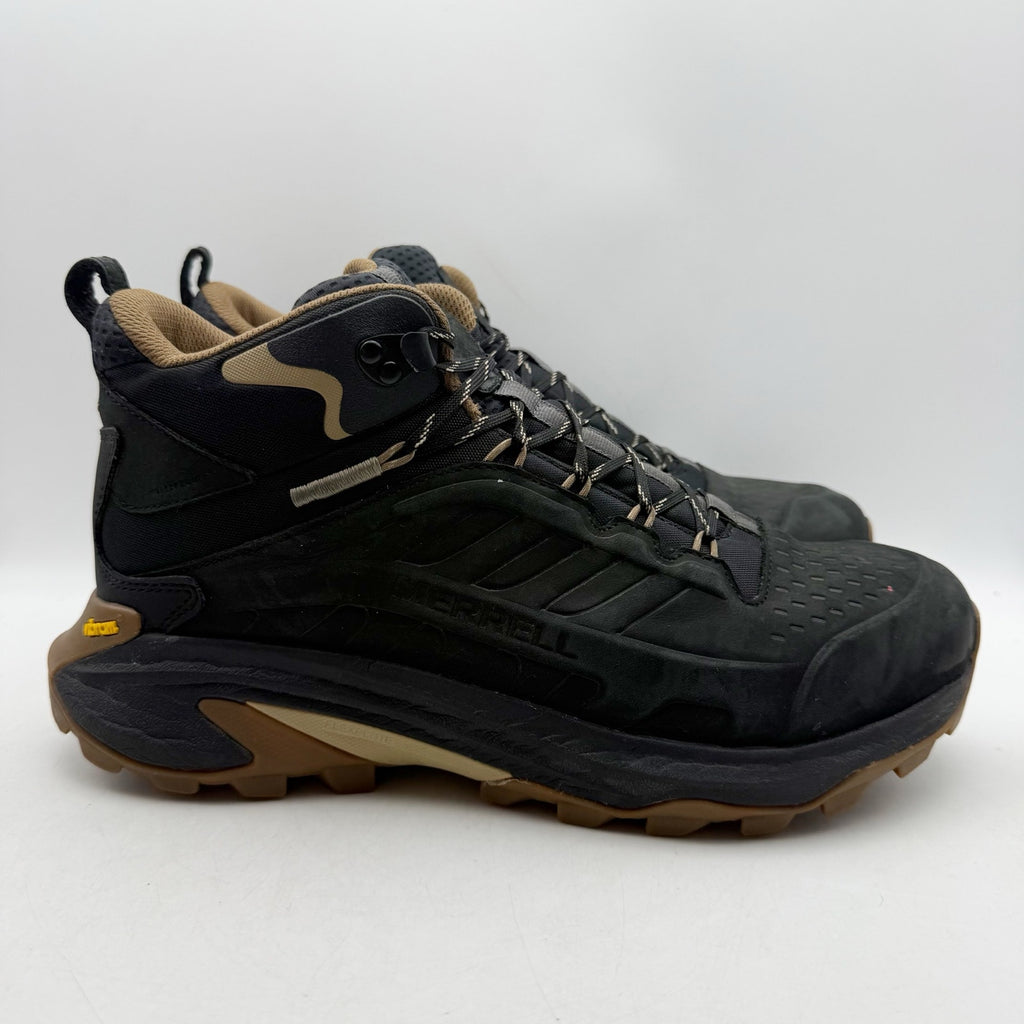Merrell Mens Moab Speed 2 Hiking Sneakers US 11 Black Leather Waterproof NWOB