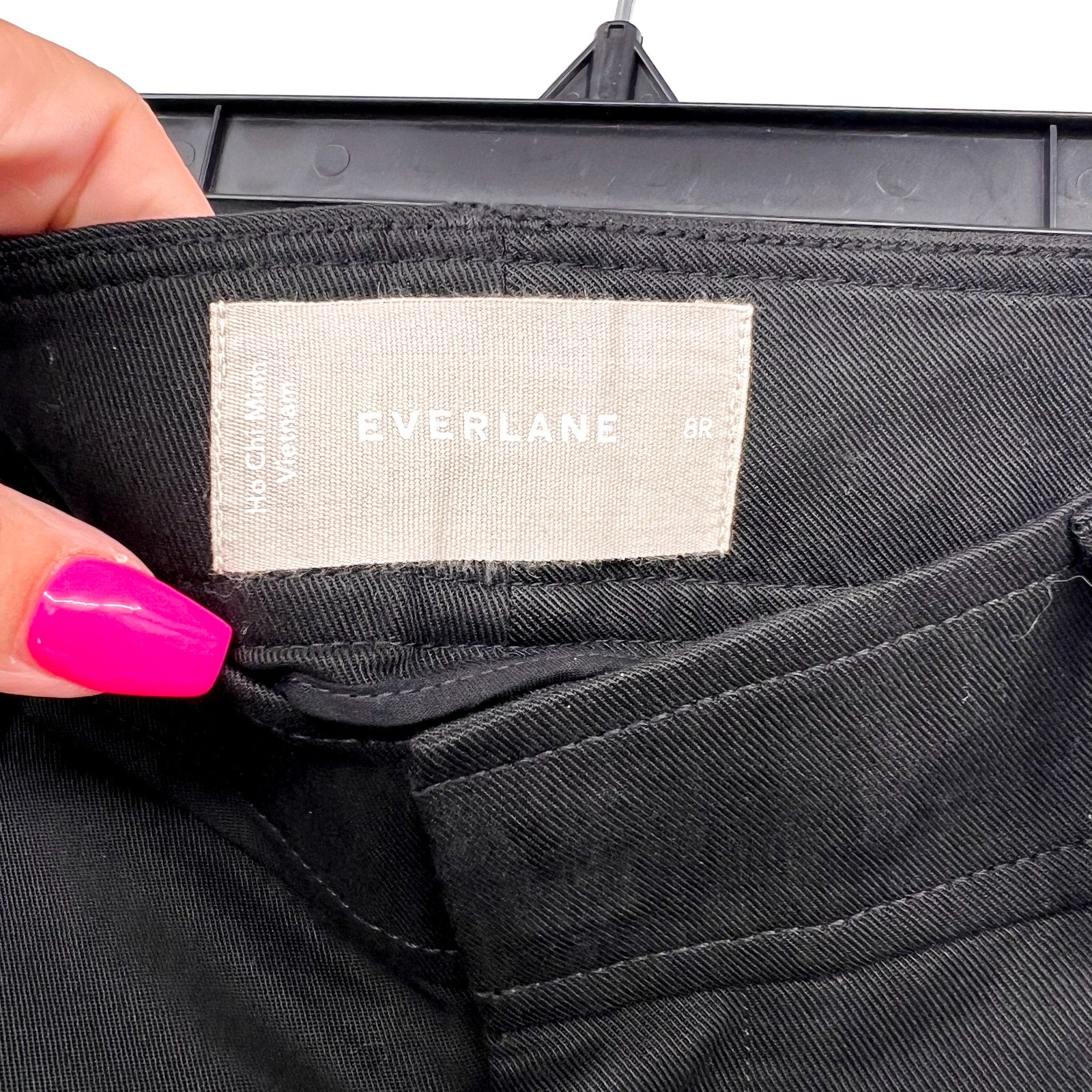 Everlane Womens The Way-High Drape Pant Size 8 Black 31" INSEAM Pleated NWT