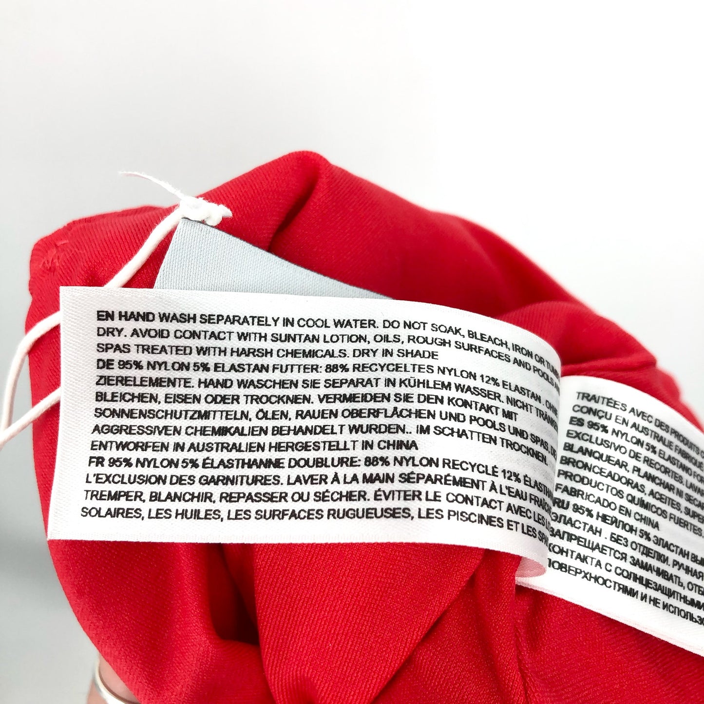 SEAFOLLY Sea Dive Deep V Neck One Piece Swimsuit Size 2 Chilli Red