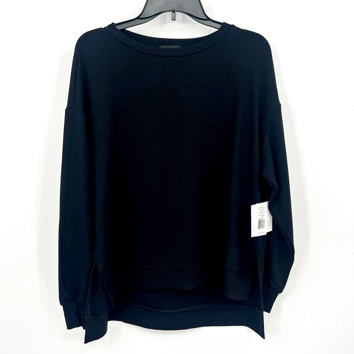 BEYOND YOGA Women's Off Duty Pullover Sweatshirt XS Black Crewneck NWT