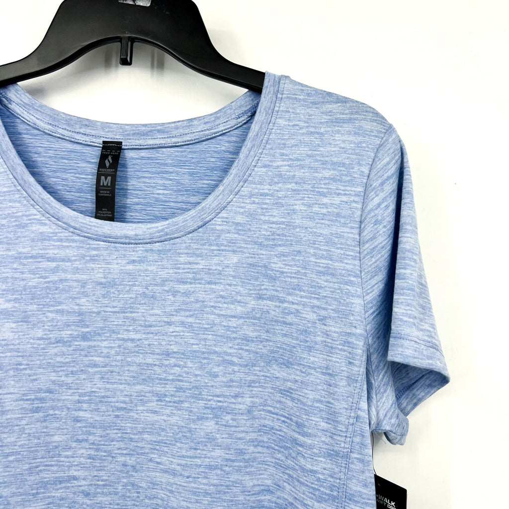 SKECHERS Women's GoDri Swift T-Shirt Dress Medium Blue Short Sleeve NWT