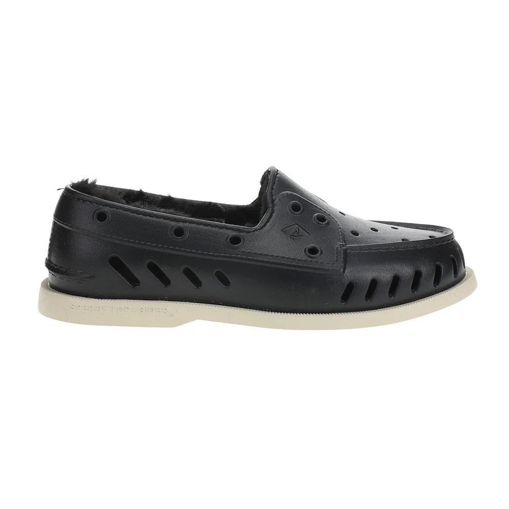 Sperry Mens Original Float Cozy Boat Shoes Size 8 EU 41 Black NWOB