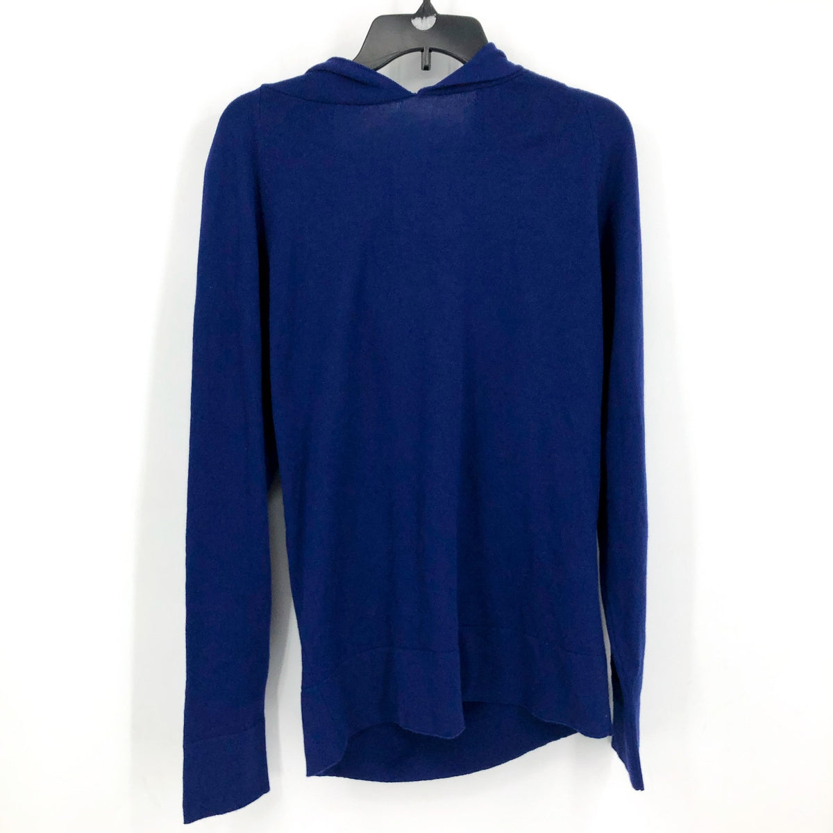 ACTIVE CASHMERE Men's Cashmere Hoodie Sweater Large Blue Machine Washable NWT