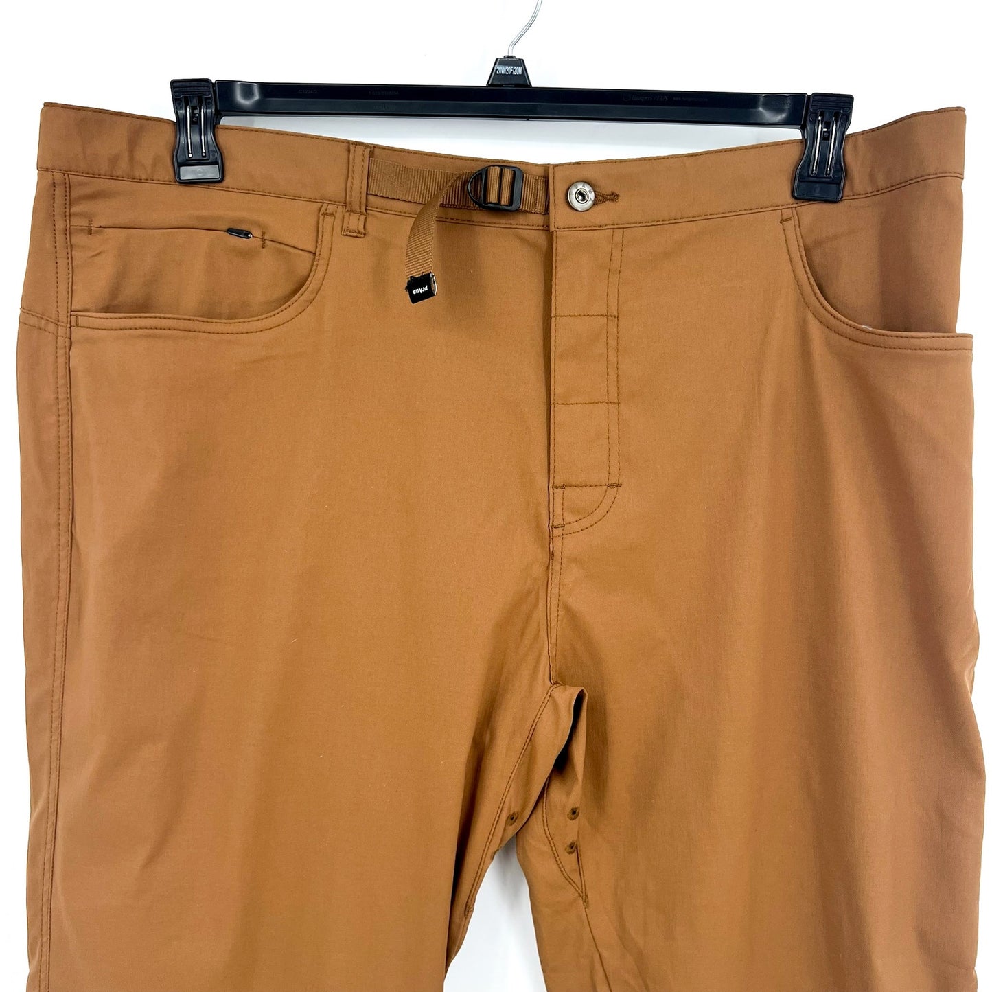 PRANA Men's Stretch Zio Top-Out Pants XXL Brown Sepia Straight Leg Hiking NWT