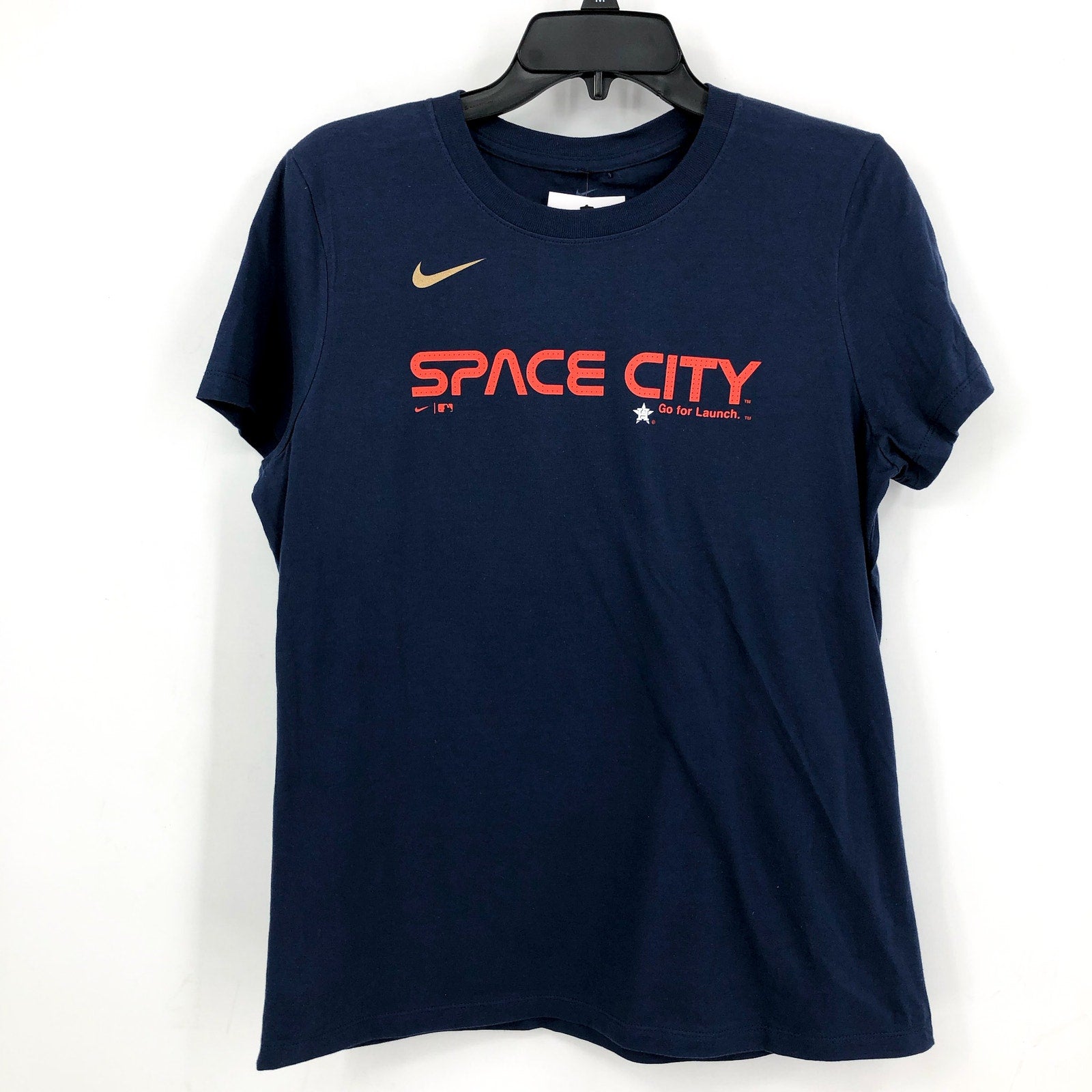 NIKE Womens Houston Astros City Connect T-Shirt Medium Blue Short Sleeve NWT