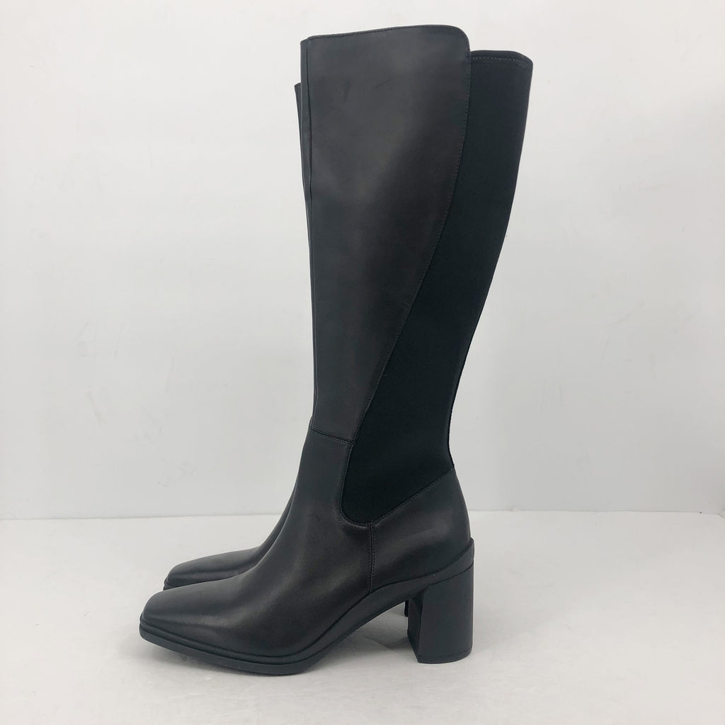 Naturalizer Womens Axel Knee High Boots US 9 M Black Leather Waterproof NWOB