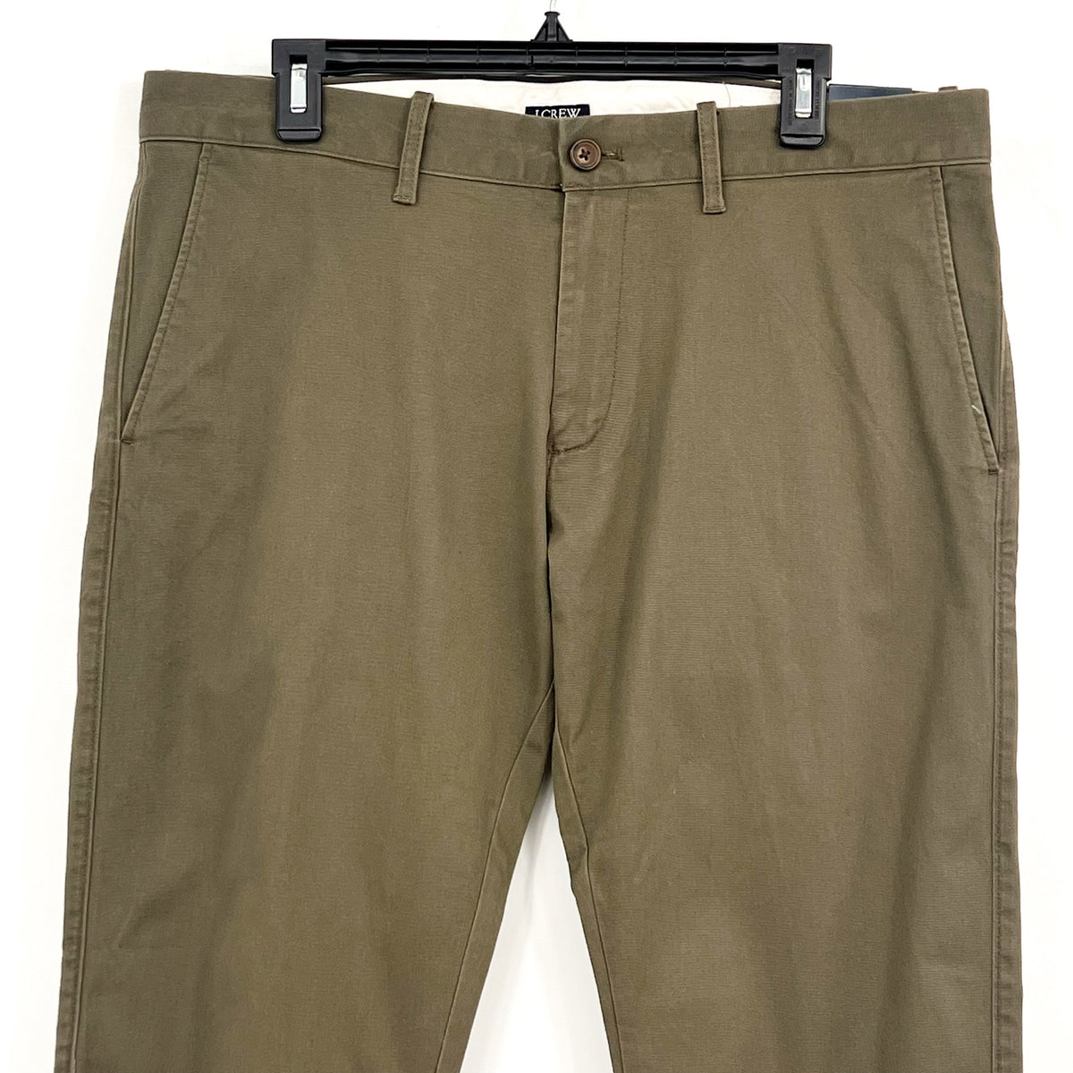 J.CREW Men's Slim-fit Flex Chino Pants 34x32 Catskill Green Flat Front H3167 NWT