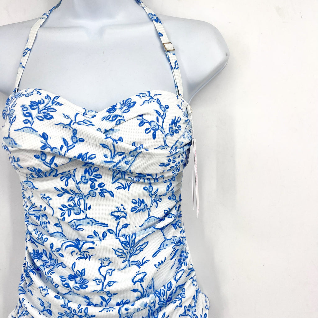 LILLY PULITZER Women's Flamenco Tankini Top Size 2 Resort White Tall Tales NWT