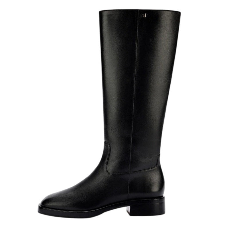 Larroudé Womens Anne Knee High Boots US 7.5 EU 38.5 Black Napa Leather NIB