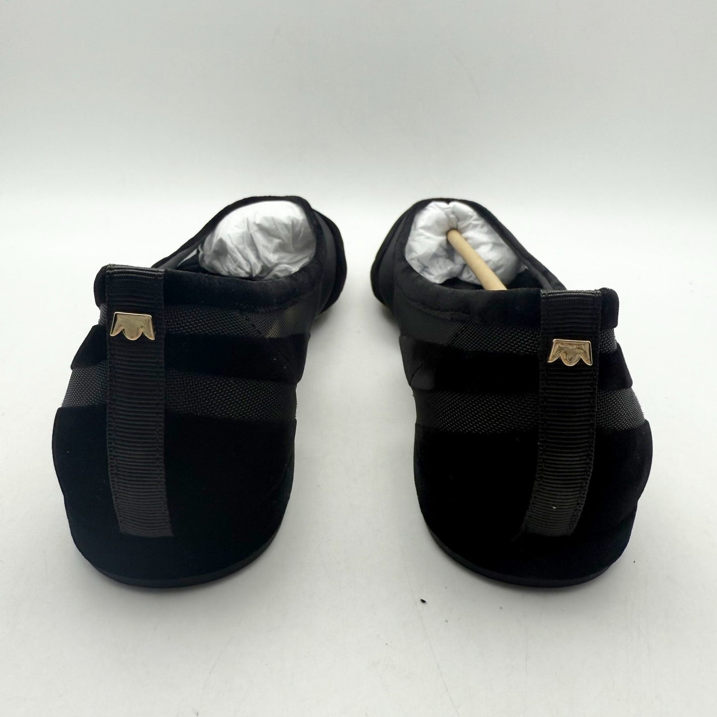 Birdies Womens The Goldfinch 15 Ballet Flat US 9 Black Suede Pointed Toe NIB