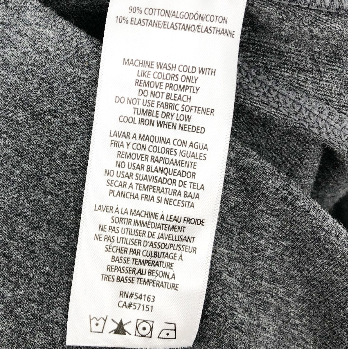 TOMMY HILFIGER SPORT Women's Performance Leggings Large Gray Flag Blocked NWT