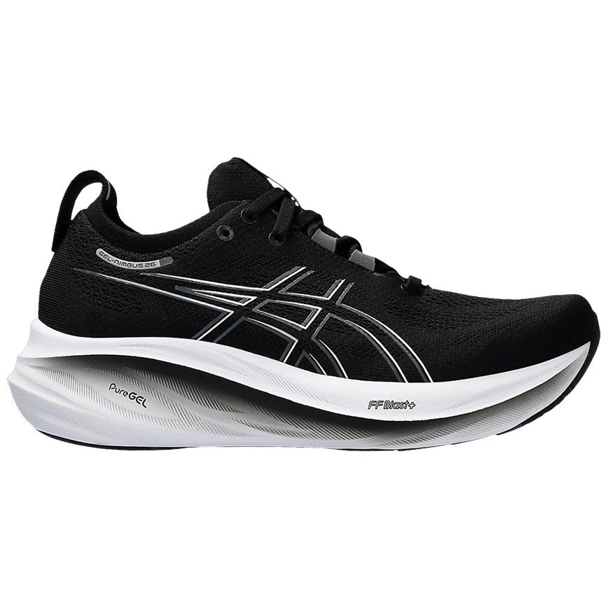 ASICS Womens Gel-Nimbus 26 Athletic Shoes Size 5 Wide EU 35.5 Black Grey NWT