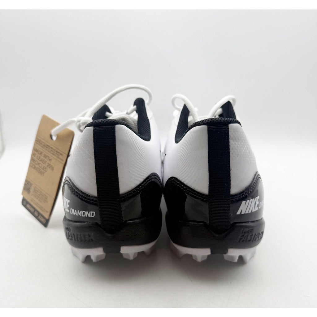 Nike Men Alpha Huarache 4 Keystone Baseball Cleats US 13 White Black DJ6524 NWOB