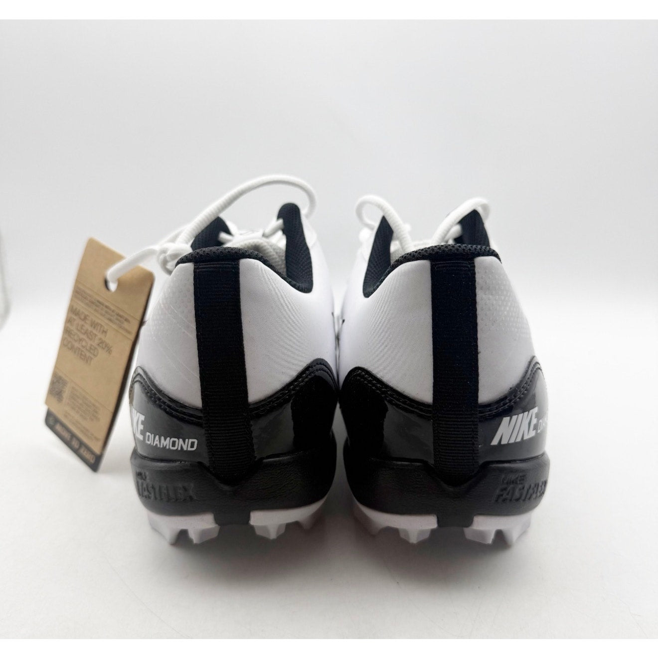 Nike Men Alpha Huarache 4 Keystone Baseball Cleats US 13 White Black DJ6524 NWOB
