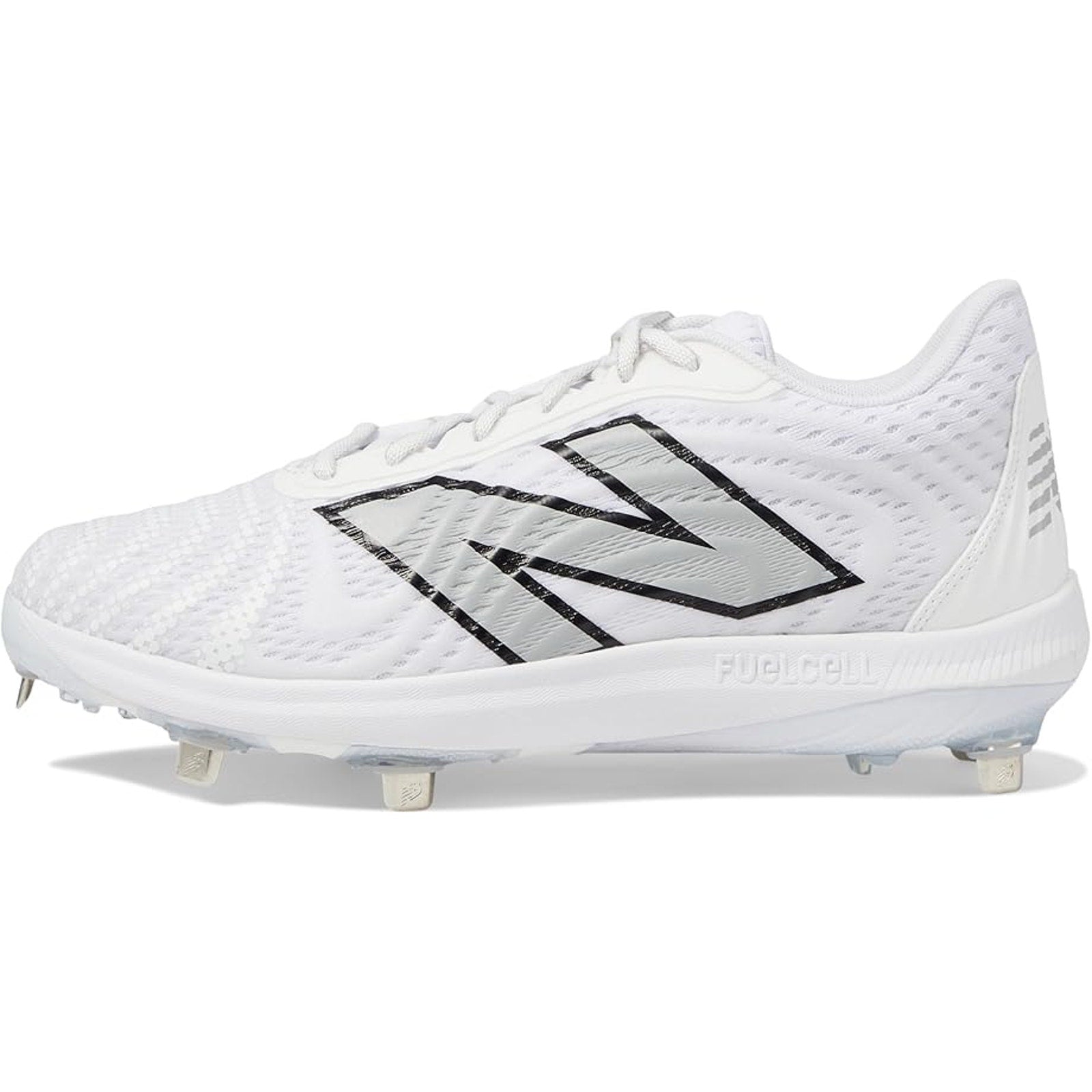 New Balance Mens FuelCell 4040v7 Cleats Size 12 White Black Metal Baseball NWOB