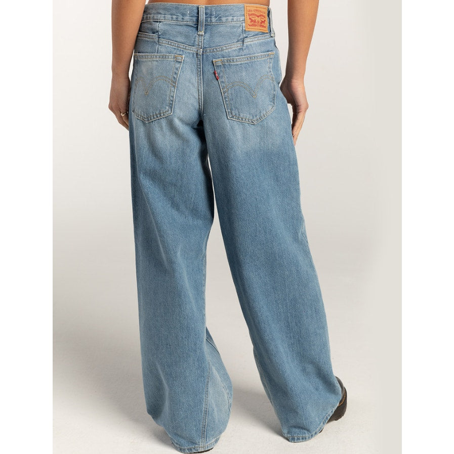 LEVI'S Women's 94 Baggy Wide Leg Jeans 25x31 US 0 Blue What Else A74620001 NWOT