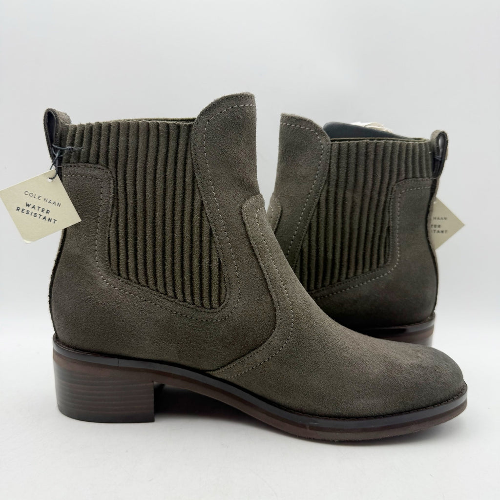 Cole Haan Womens Peetz Chelsea Ankle Boots Size 6 B Suede Water Resistant NWOB