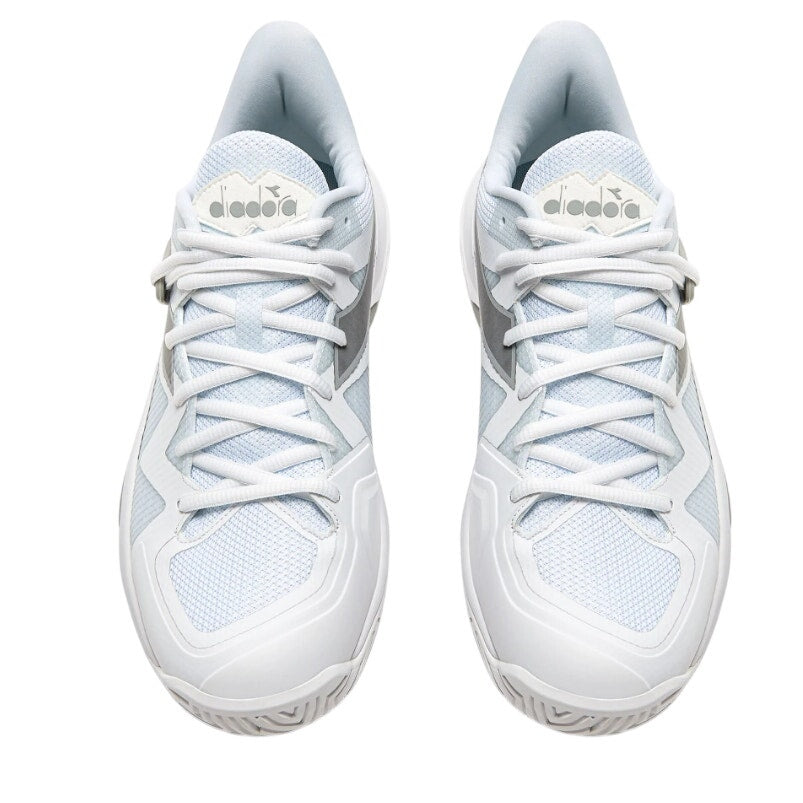Diadora Womens B.ICON 2 Tennis Sneakers US 10 EU 41 White Silver Athletic NWOB