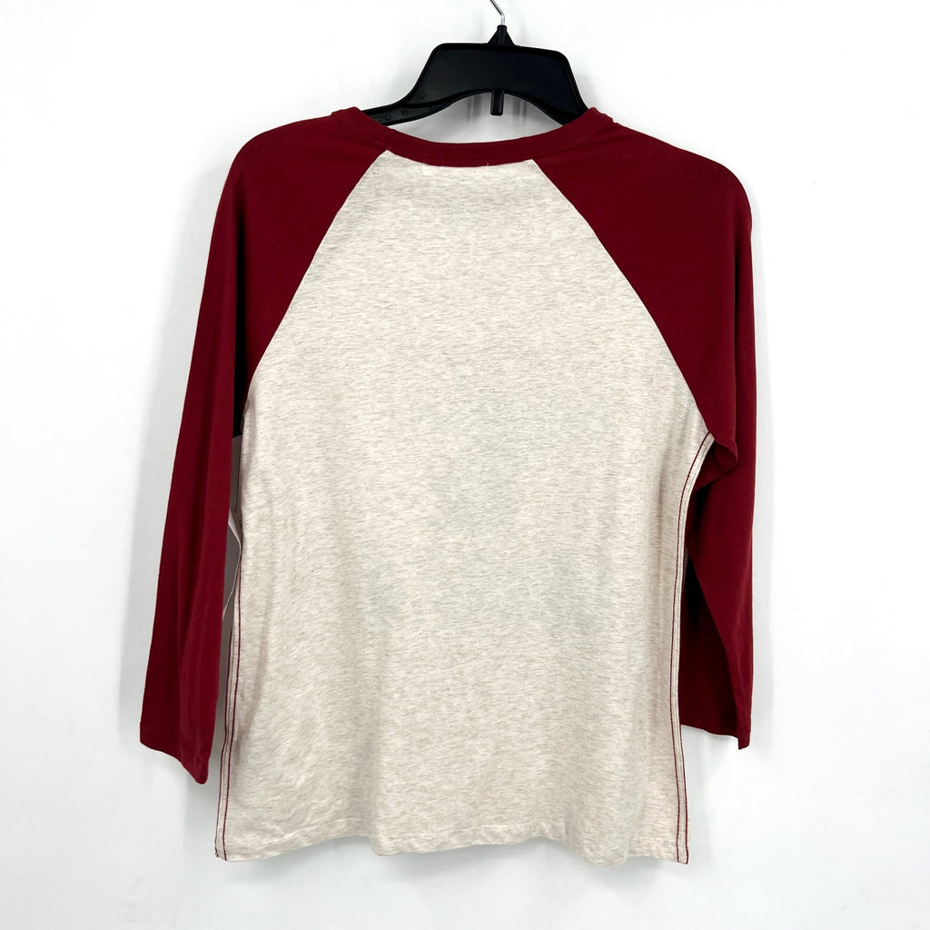47 BRAND Womens University of Alabama Long Sleeve Shirt Small Red Grey NWT