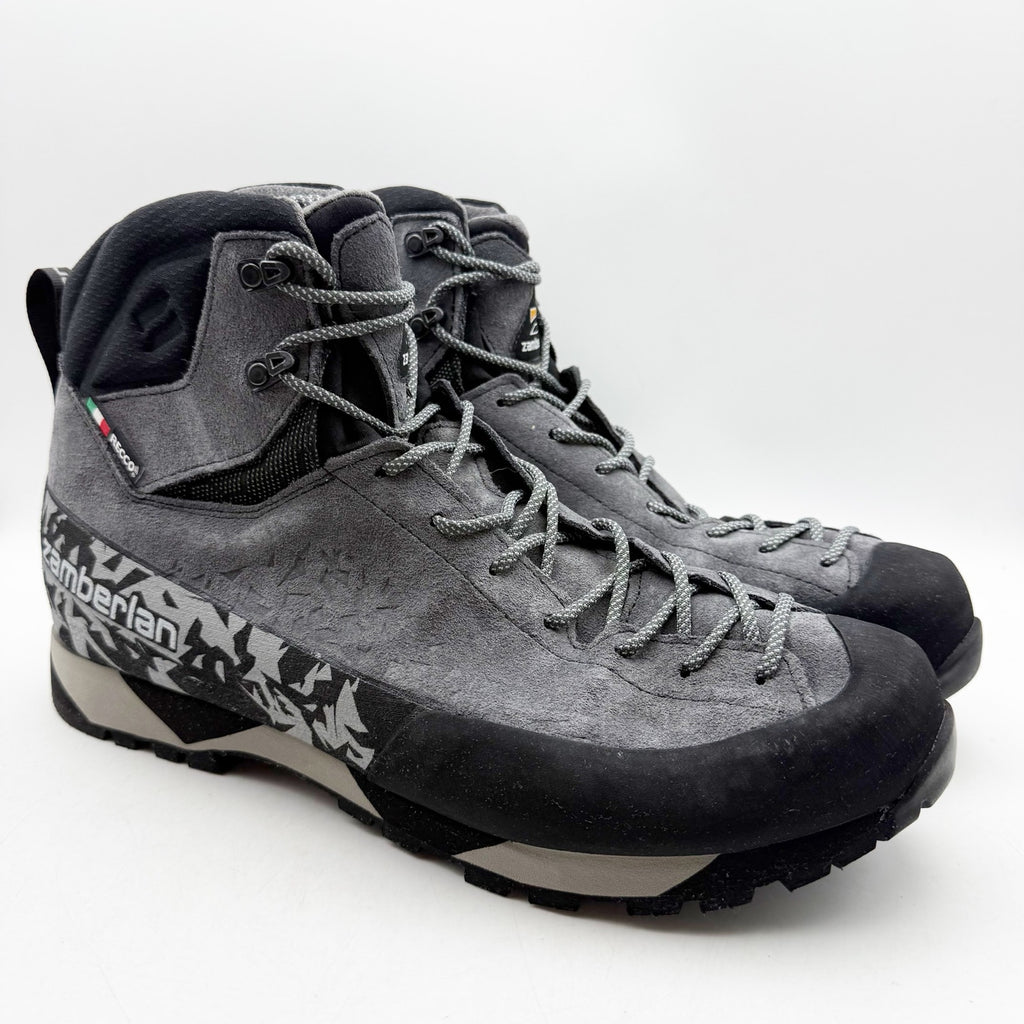 Zamberlan Mens Salathe' Trek GTX RR Hiking Boots US 13 EU 45 Grey Suede WP NWOB