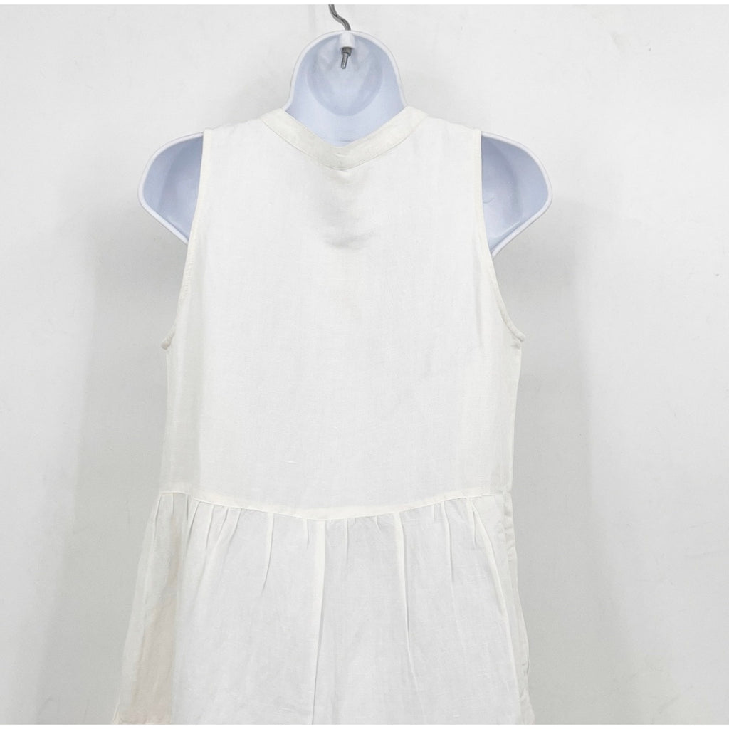 TOMMY BAHAMA Women's St Lucia Sleeveless Tier Dress Small White Cover Up NWT
