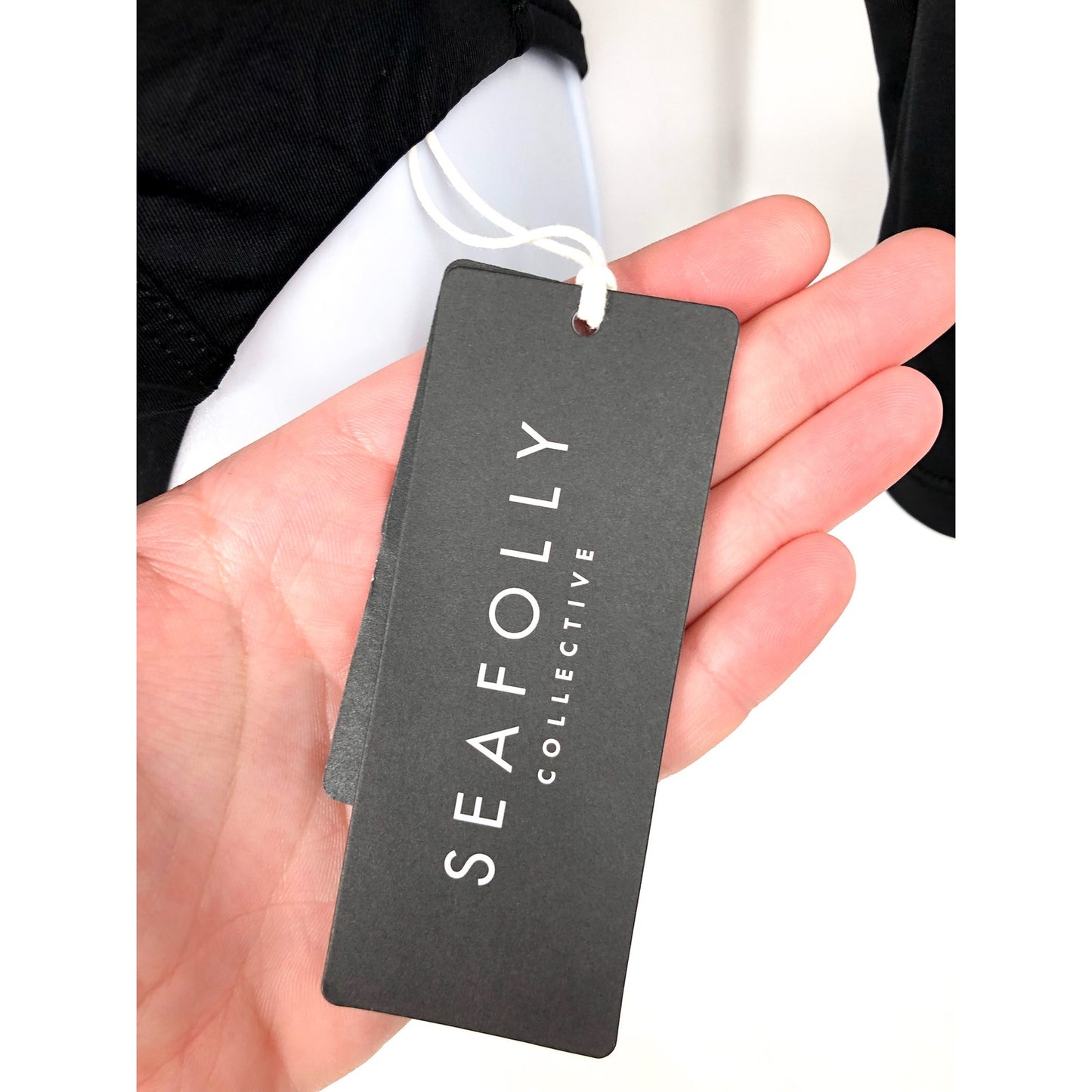 SEAFOLLY Women's Plain Zip Front Swim Surfsuit Size 8 Black Long Sleeve