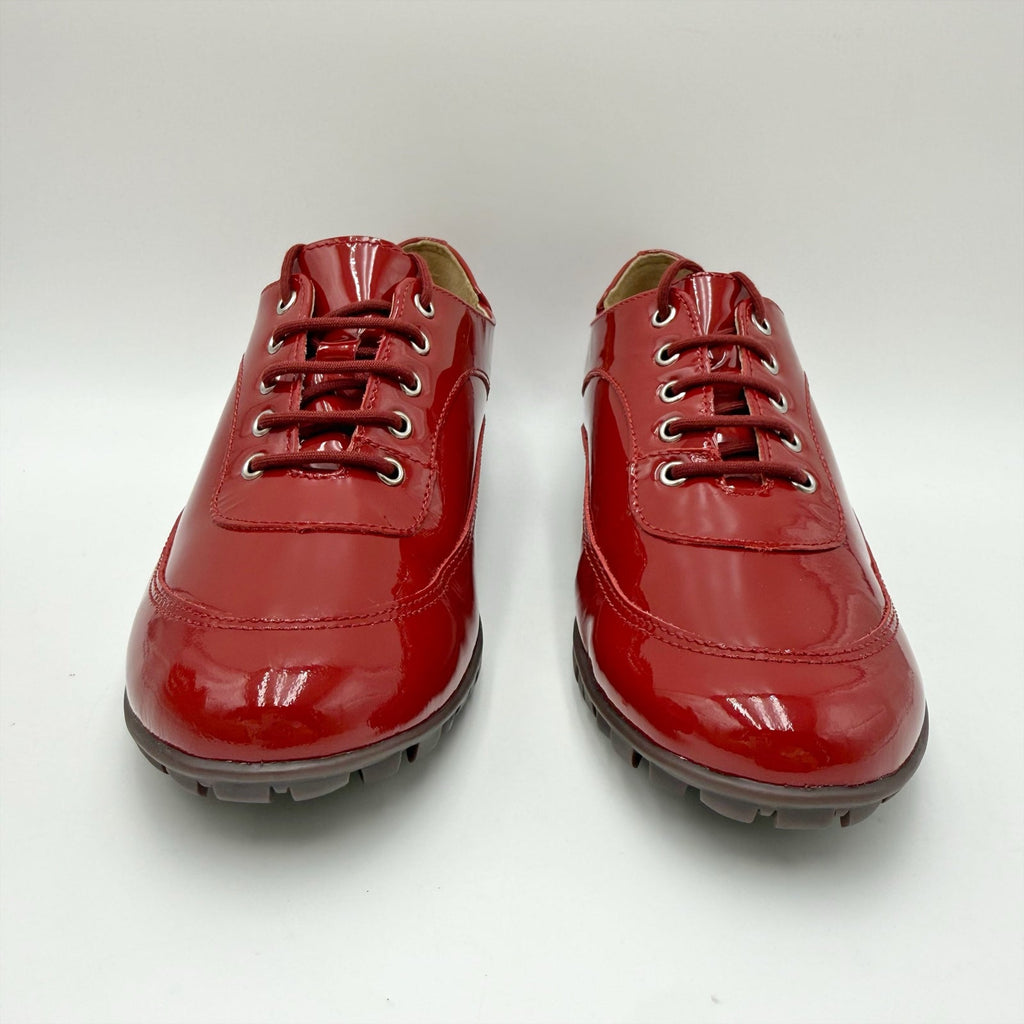 Marc Joseph New York Womens Hampton Golf Shoes Size 7.5 Red Patent Leather NIB
