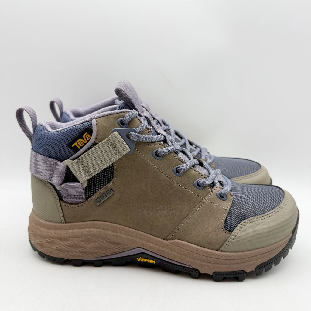 Teva Womens Grandview GTX Mid Hiking Boots US 7 Tan Desert Taupe Waterproof NIB