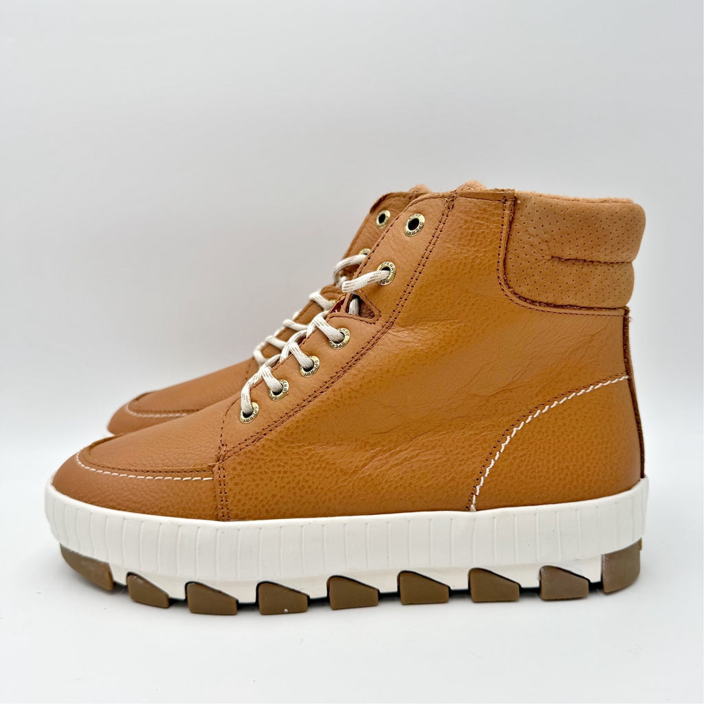Sperry Womens Torrent Lace-up Ankle Boots Size 8 M Tan Leather Waterproof NIB