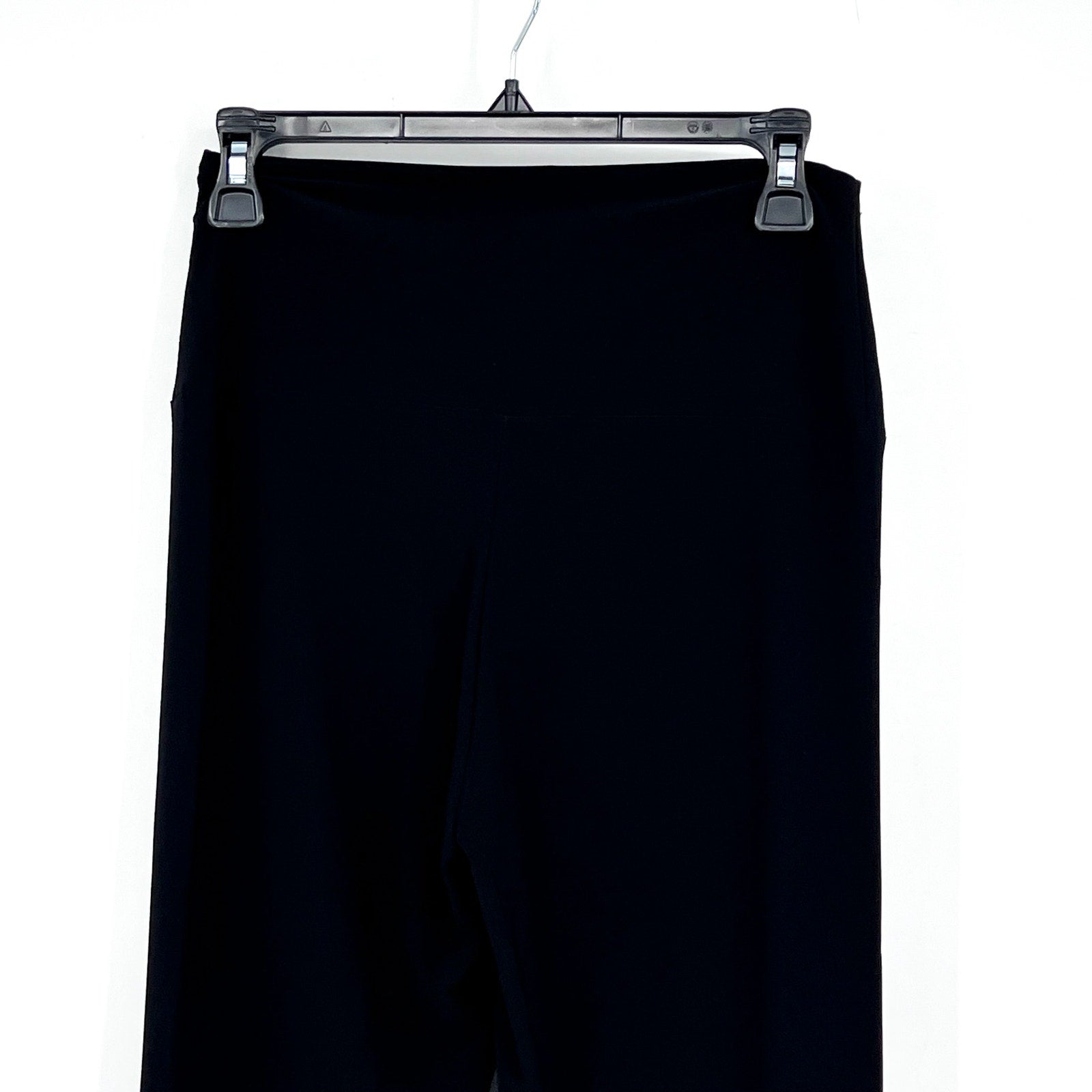 NORMA KAMALI Women's Lifestyle Cropped Leggings Medium/34 Black Stretch NWOT