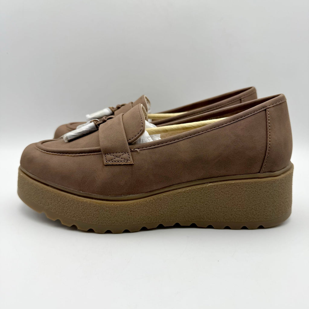 Soul Naturalizer Womens Josie Loafers Size 9 Wide EU 40 Brown Slip On NIB