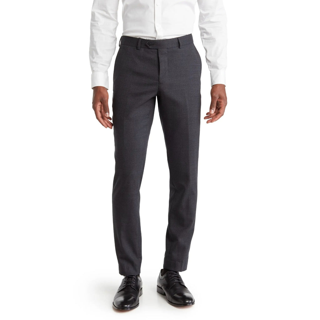PENGUIN Men's Osman Wool Blend Flat Front Dress Pants 38x32 Charcoal NWOT