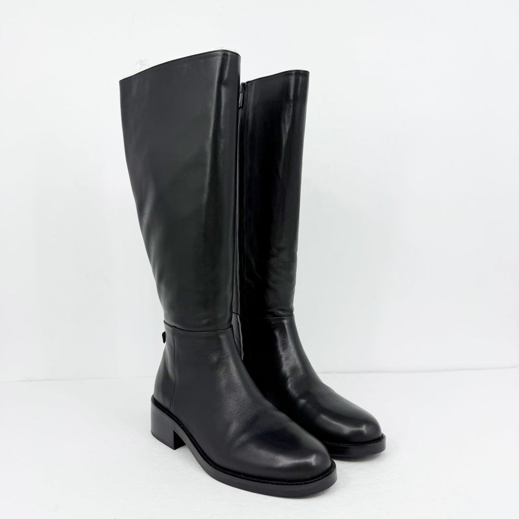 Sam Edelman Womens Mable Tall Boots Size 9.5 M EU 40.5 Black Leather NIB