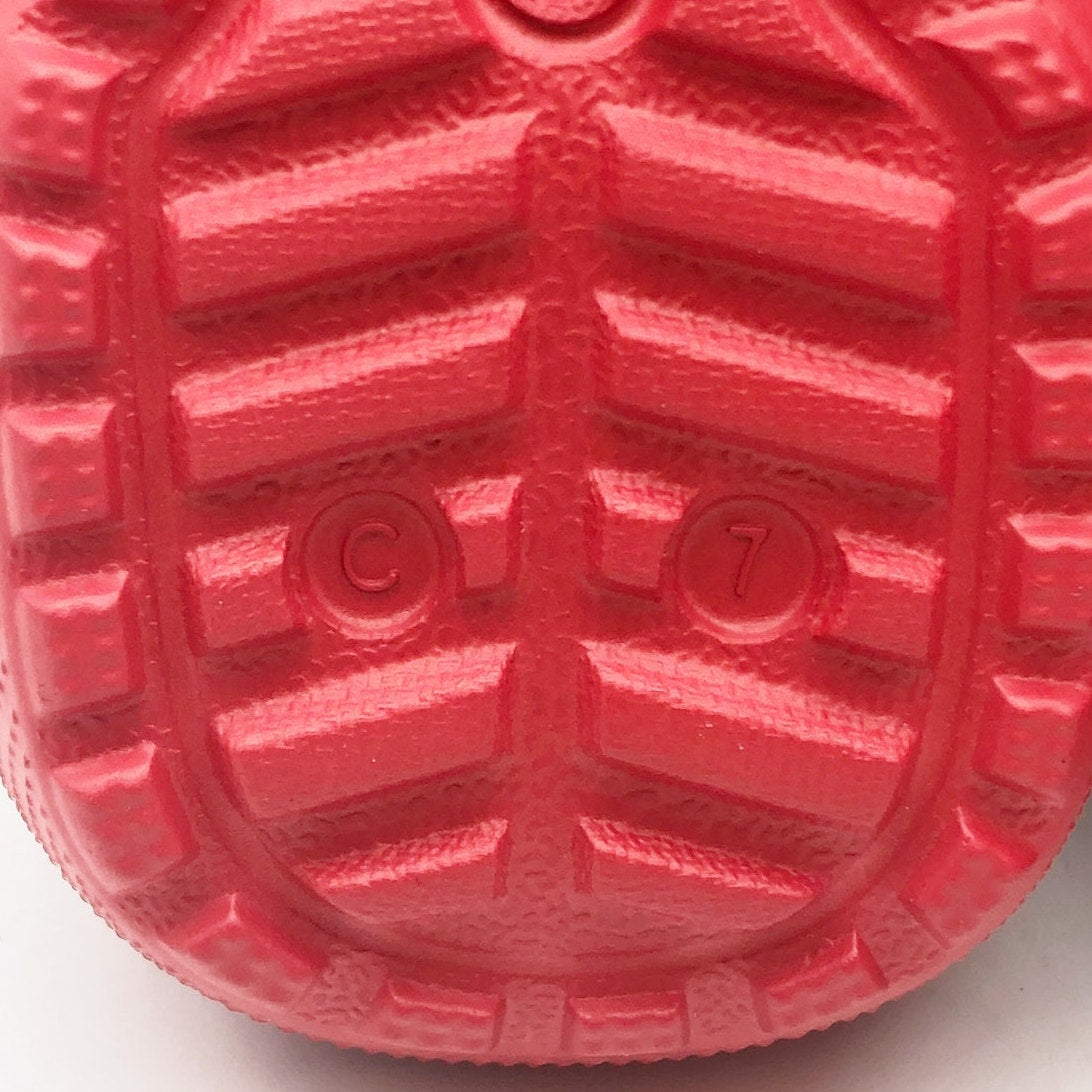 Crocs Unisex Kids Santa Classic Clogs Size C7 Festive Red White Black NWT