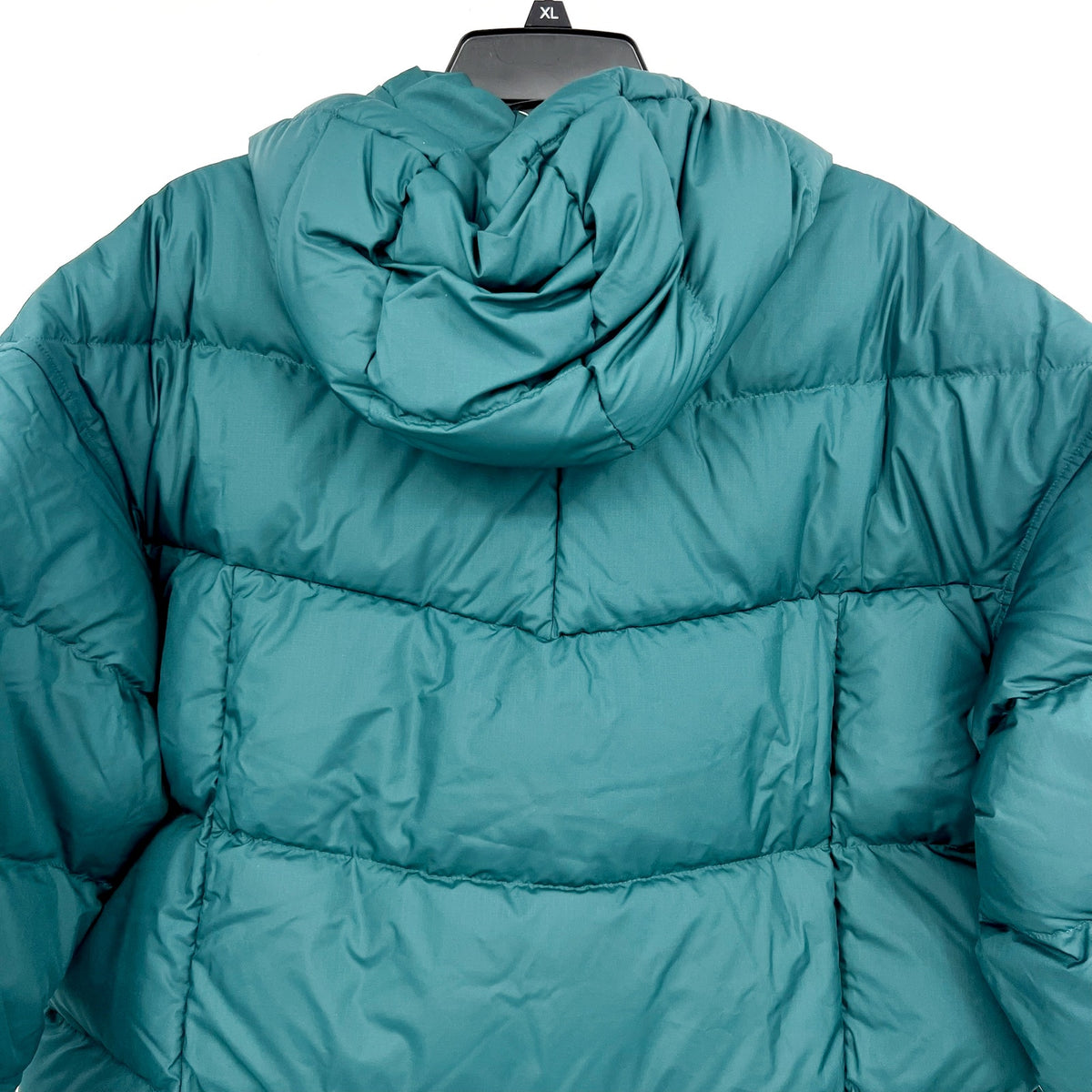 L.L. BEAN Womens Popham Puffer Jacket XL Green Dark Pine Hooded 650 Fill NWT