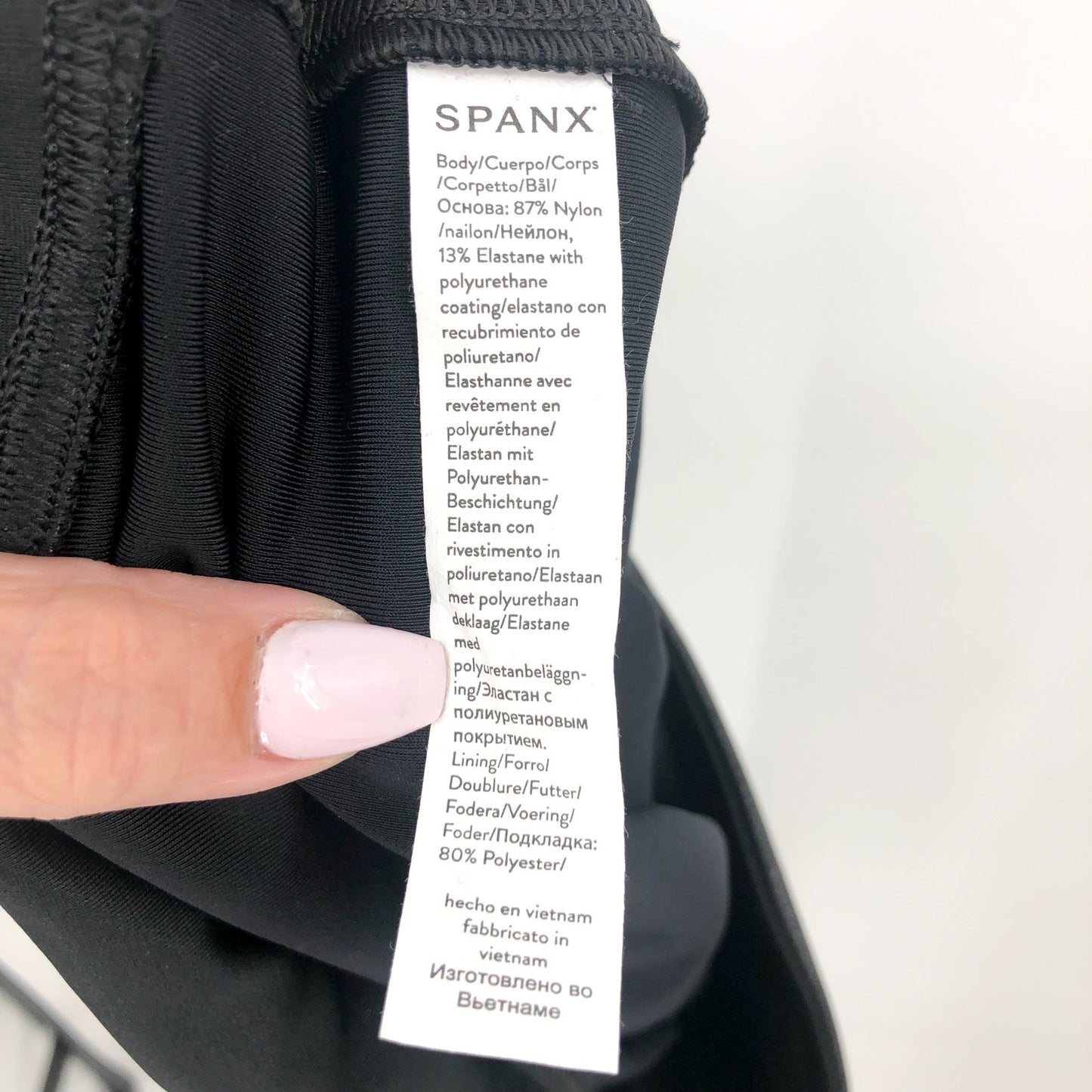 SPANX Women's SpanxShape Faux Leather Leggings 1X Petite Black High Waisted NWT