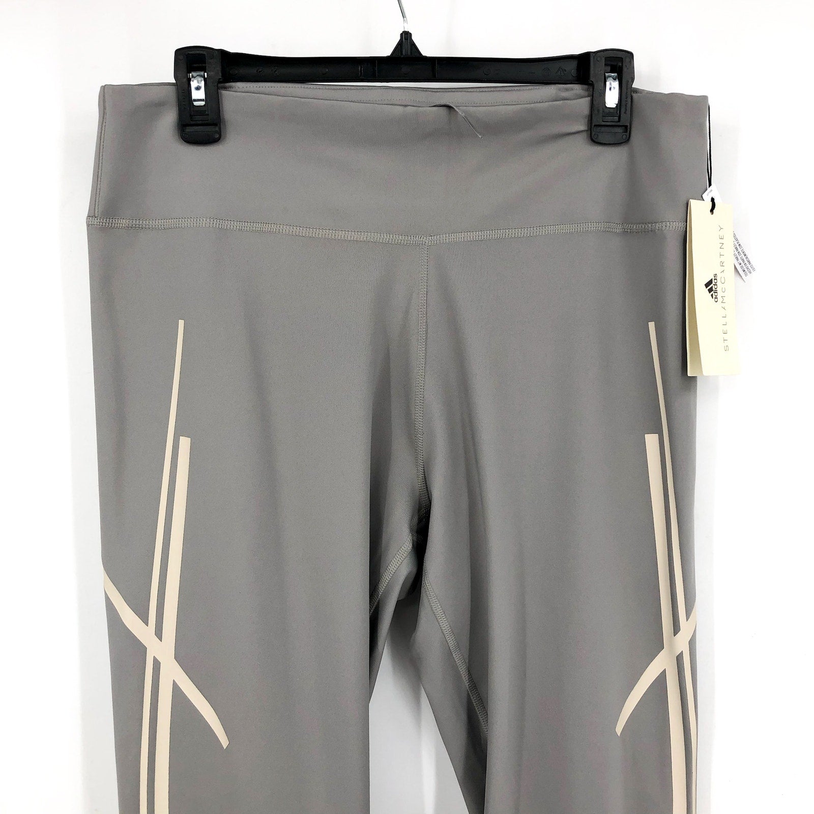 ADIDAS STELLA MCCARTNEY Womens Truepace Running Leggings XL Dove Grey NWT