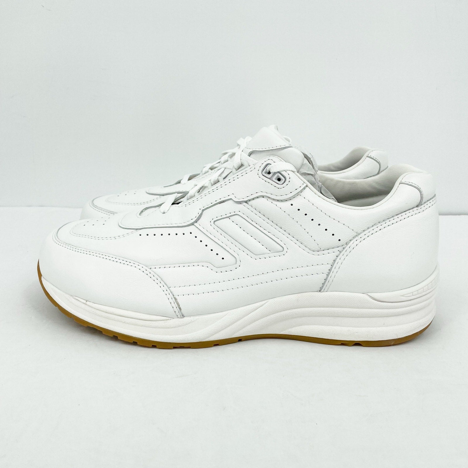 SAS Mens Journey II Sneakers Size 14.5 Wide White Leather Athletic NIB