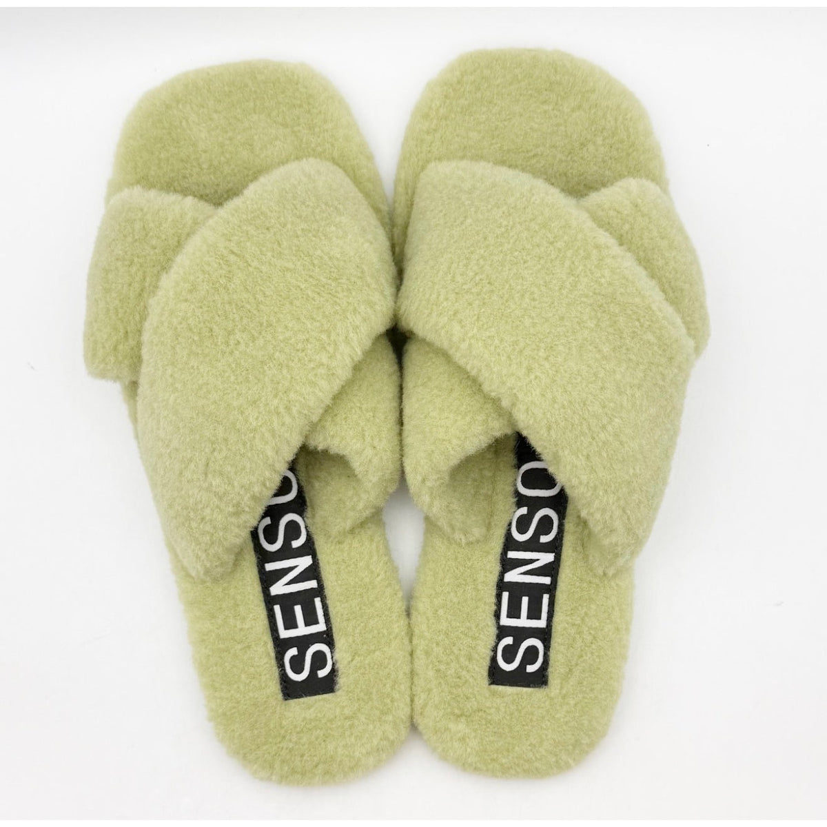 SENSO Women's Inka IV Slide Sandals EU 42 Size 12M Pistachio Green Cotton NWOB